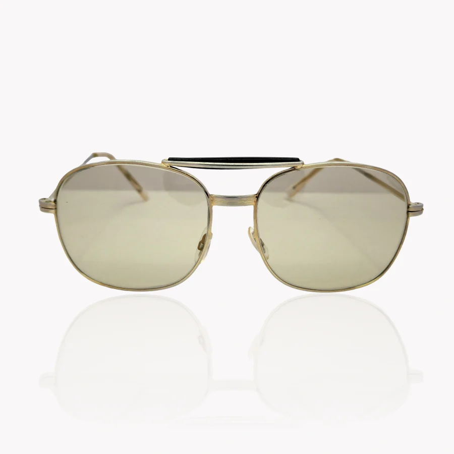 Vintage Italian Gold Aviator Sunglasses Frames