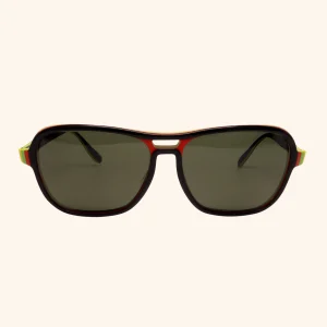 Ray-Ban Stateside Aviator sunglasses, Montreal Olympic Edition (USA, 1976), featuring a classic gold frame and tinted lenses with patriotic detailing.
